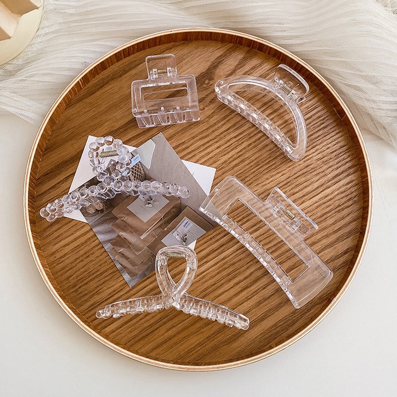 Kẹp tóc càng cua trong suốt Hàn Quốc - Gấu Thỏ House