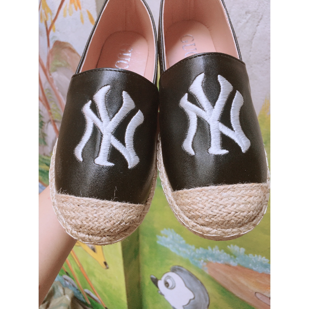 Giày Slip On Chất Da Đế Viền Cói Thêu Chữ (Fullbox - 887) | BigBuy360 - bigbuy360.vn