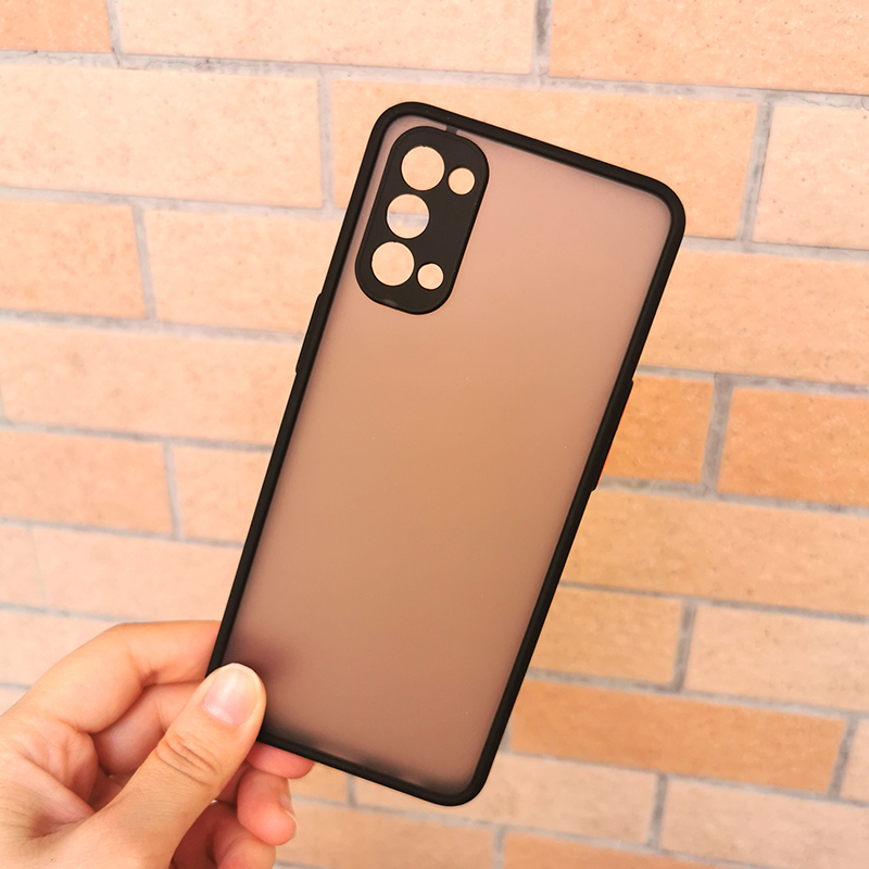Ốp điện thoại chống dấu vân tay viền màu kẹo dành cho Oppo A74 A54 A74 5G A54 5G