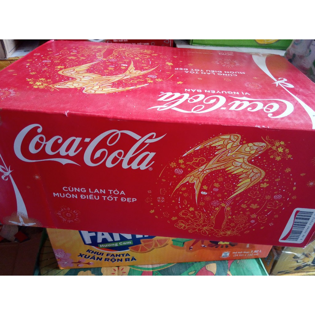 THÙNG 24 LON COCA COLA lon 330ml