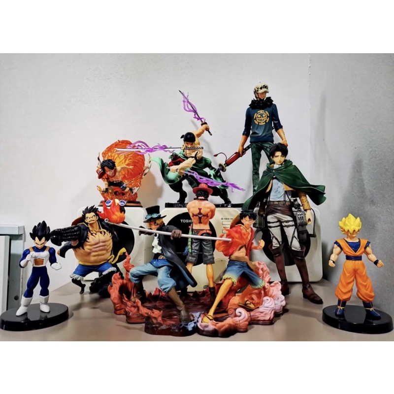 Mô hình One Piece - Mô hình Bộ 3 nhân vật Luffy Ace Sabo bằng PVC cao cấp