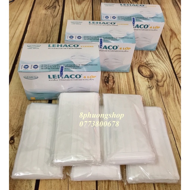 KHẨU TRANG LEHACO LOAI 4 LỚP 1 bich 10 cai | BigBuy360 - bigbuy360.vn