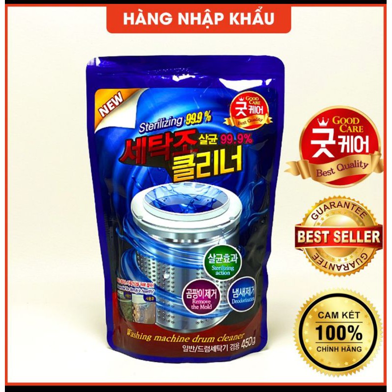 Good care bột tẩy lồng máy giặt ( cửa trên và cửa ngang) 450g