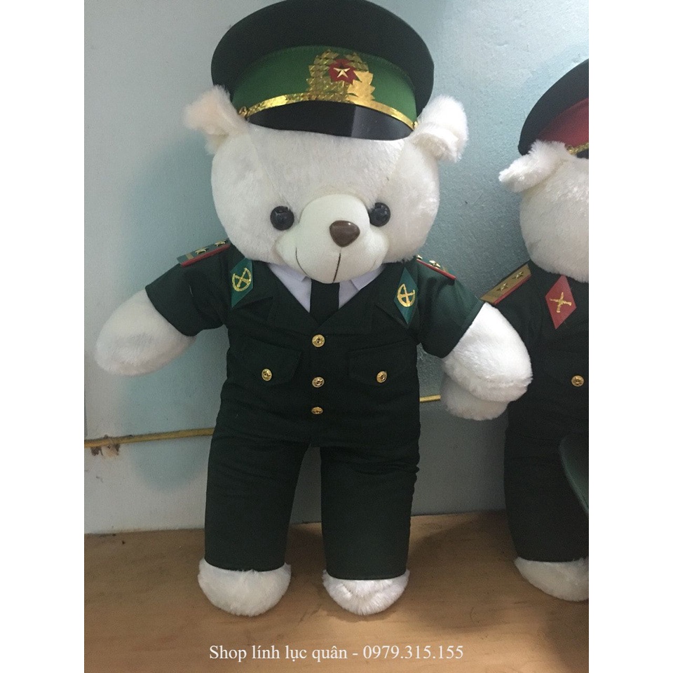 Gấu bông Quân đội Bộ đội Biên phòng 70cm