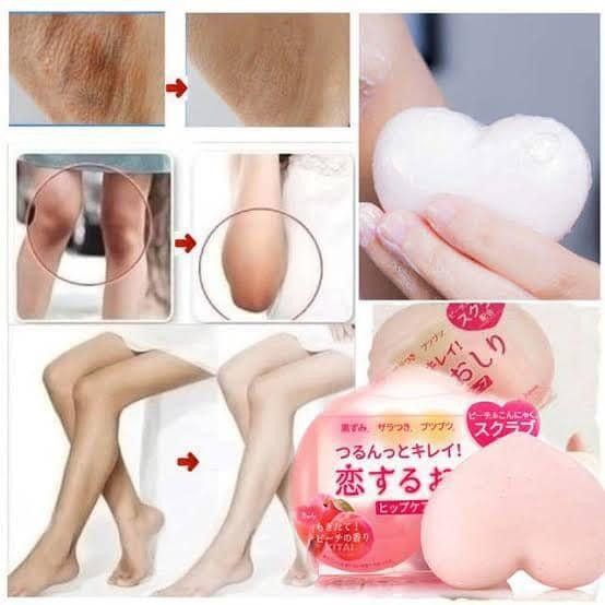 Xà Phòng Giảm Thâm Mông, Dưỡng Sáng Da Pelican Hip Care Scrub Soap 80g