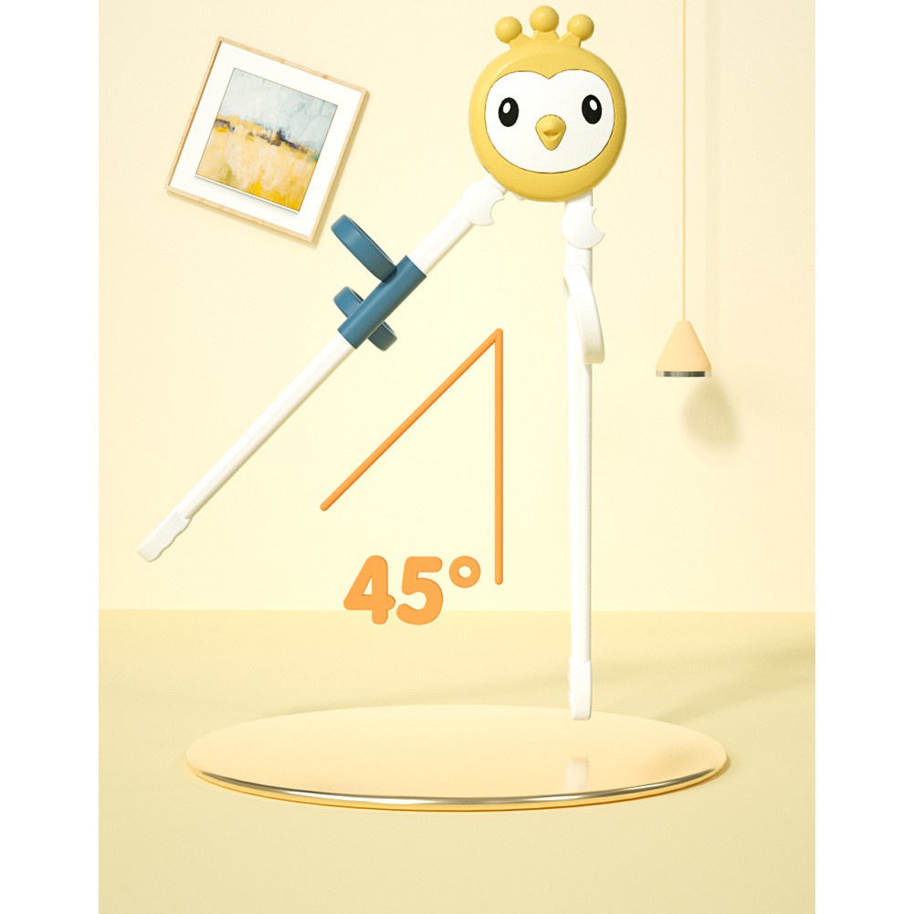 Bộ Hộp Muỗng, Nĩa, Đũa Tập Ăn dụng cụ bàn ăn inox 304 Hàn Quốc Hình Gà Con Dễ thương Cho Bé