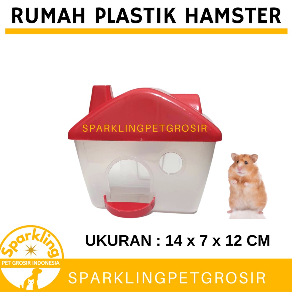 Mô Hình Đồ Chơi Ngôi Nhà Bằng Nhựa Màu Trắng Cho Chuột Hamster