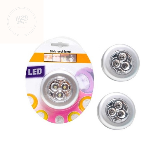Đèn Led 3 bóng không dây Led mini dán tường, dán tủ quần áo 3 bóng siêu sáng
