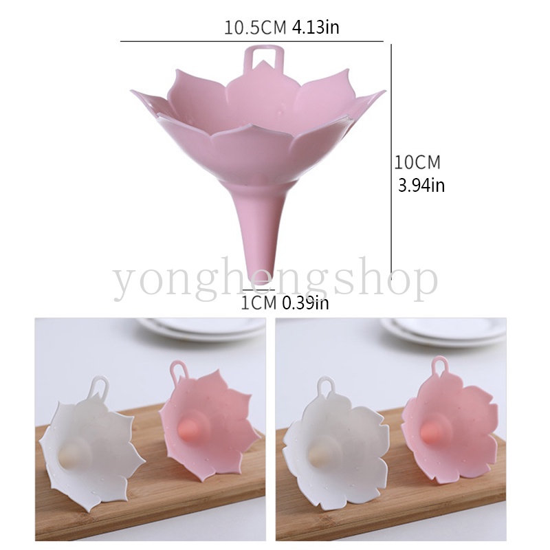 Phễu silicone hình bông hoa tiện lợi