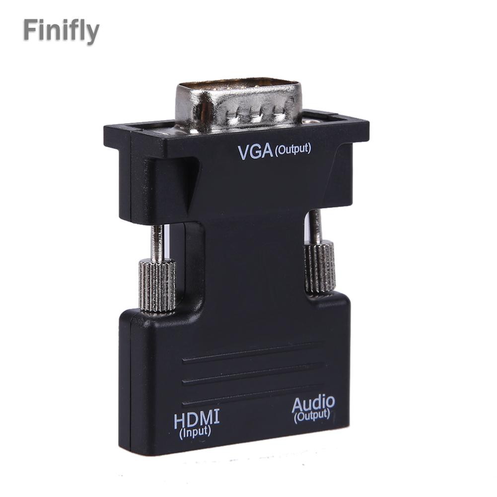 Đầu Chuyển Đổi Âm Thanh Từ Finifly Hdmi-Compatible Sang Vga Hỗ Trợ 1080p