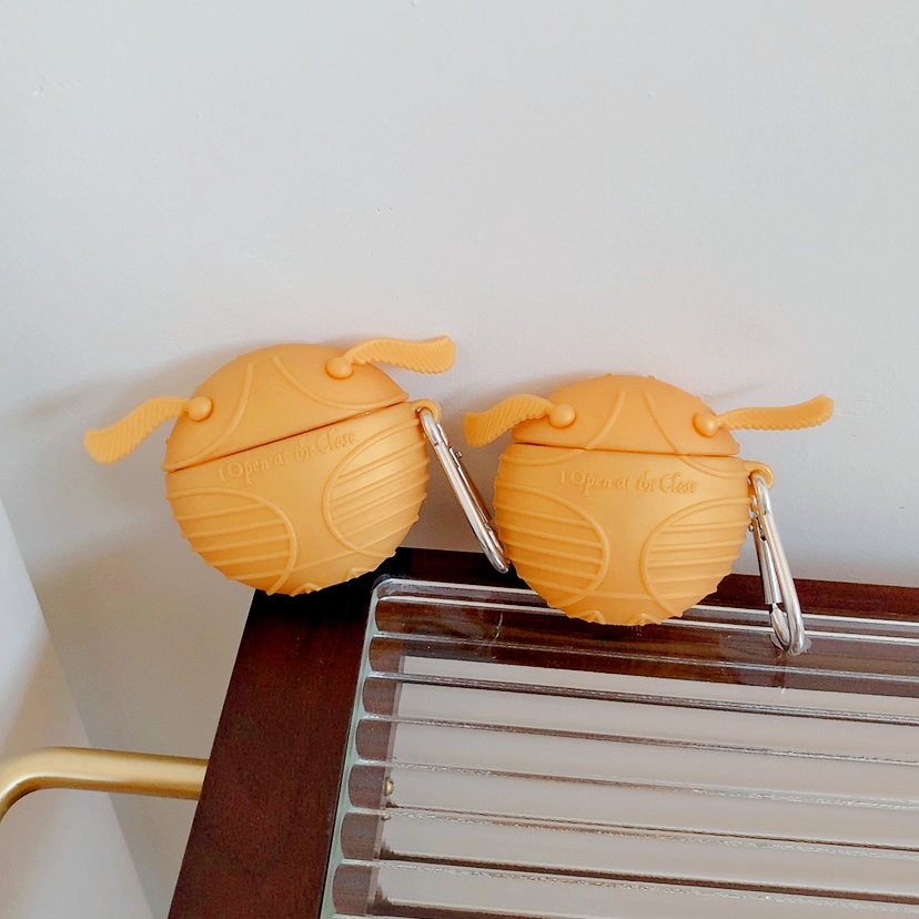 Vỏ Bảo Vệ Hộp Sạc Tai Nghe AirPods3 Giắc Cắm AirPods3 Họa Tiết Harry Potter Màu Vàng Đồng 2021 Mới Cho Airpods3Pro Ốp
