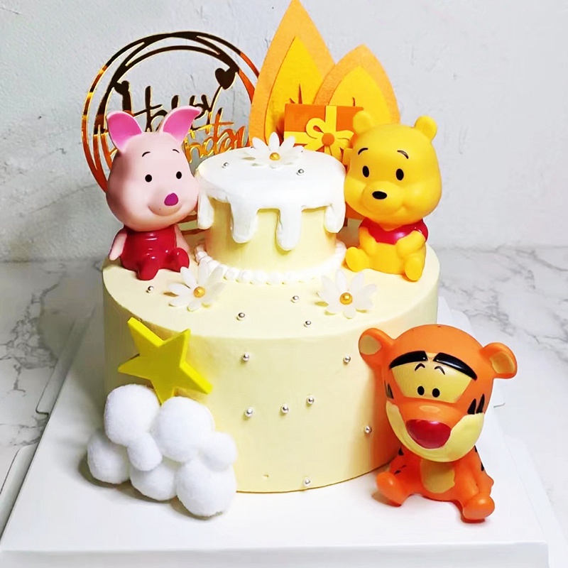 Topper Trang Trí Bánh Kem Hình Thú Hoạt Hình