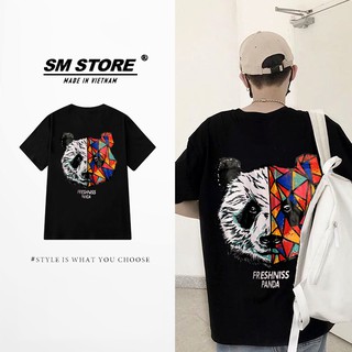 Áo Thun trơn Nam cổ tròn SM, Chất vải 100% Cotton Thoáng mát, Form Tay lỡ Trẻ trung, Chuẩn xịn SM