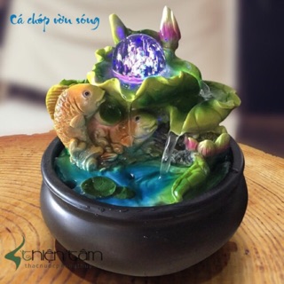 Thác nước phong thủy cá chép vàng