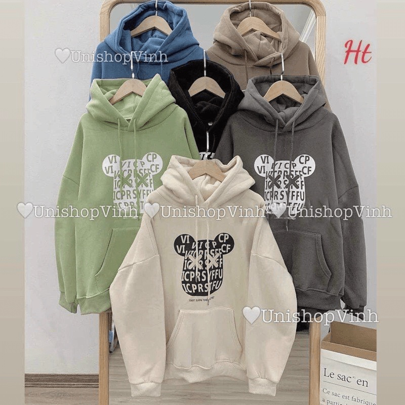 Áo hoodies nỉ ngoại form to hình form rộng hàn quốc siêu hottrend THỜI TRANG KOKO MI