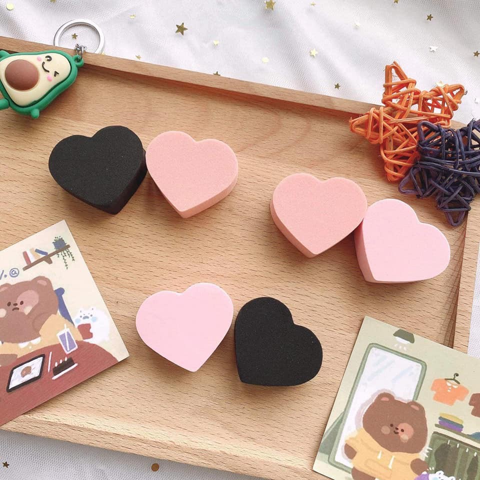 Set 6 mút trang điểm siêu cute đẹp mịn đàn hồi cực tốt SiêuThích ❤