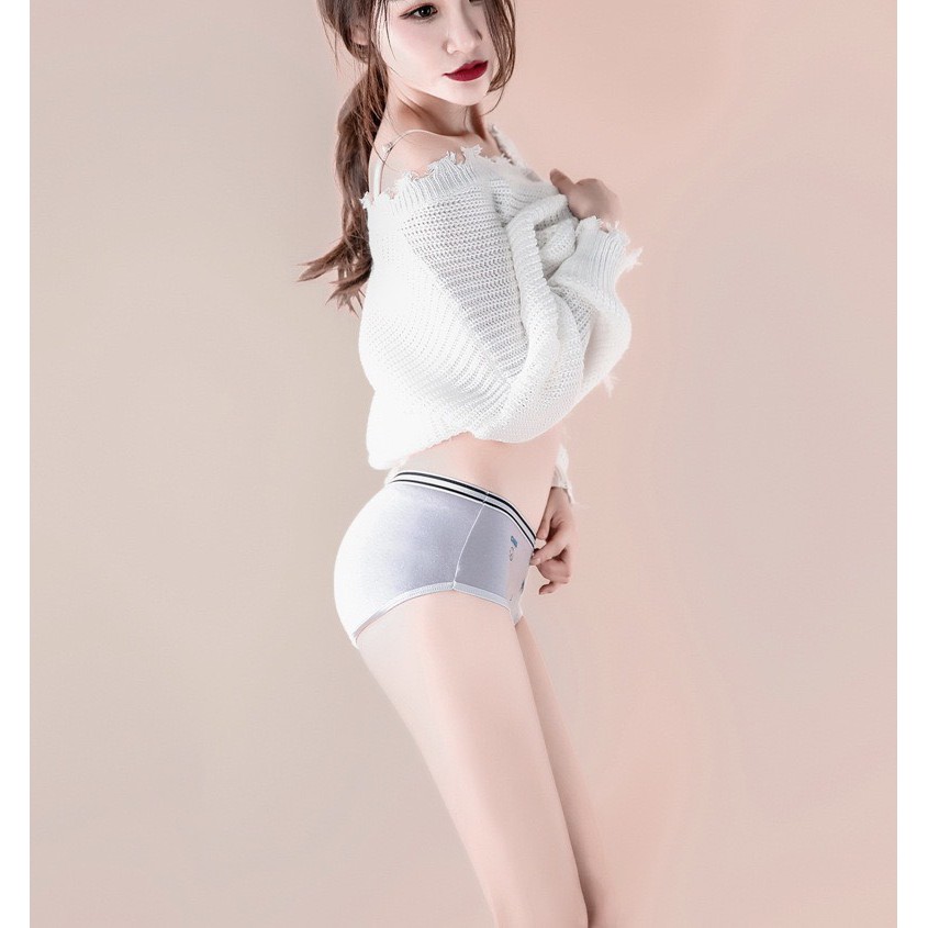 Quần Lót Nữ ❤️FREESHIP❤️ Quần Lót Nữ Cotton Viền Kẻ phối họa tiết ngộ nghĩnh đáng yêu mã 3776 | BigBuy360 - bigbuy360.vn