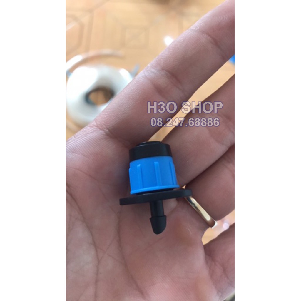 Béc Tưới Gốc - Béc Xòe xanh 360 Độ, Chân 6mm