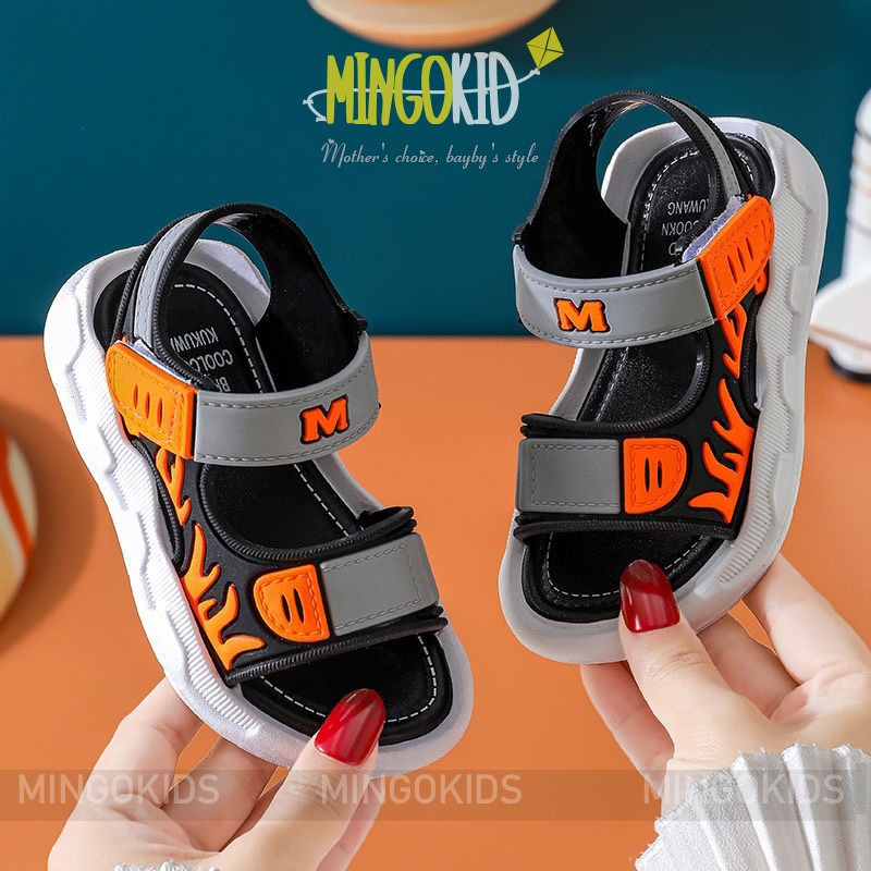 Dép Sandal Đế Mềm Mùa Hè Cho Bé 2021 MG66 chống trượt Dép xăng đan MingoKids