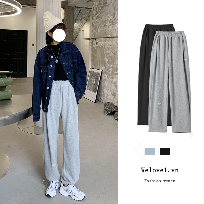 Quần dài ống rộng thời trang Hàn Quốc dành cho nữ