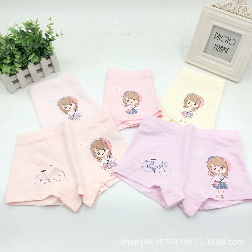 [SET 5 QUẦN Chíp 100% COTTON RC ] Quần chíp đùi bé gái cao cấp chất cotton RC cho bé từ 6-38kg-MARUKA FASHION