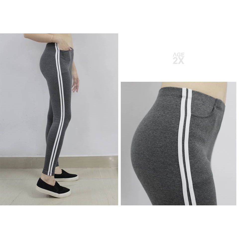 QUẦN LEGGING XÁM LƯNG LIỀN - AGE2X | BigBuy360 - bigbuy360.vn
