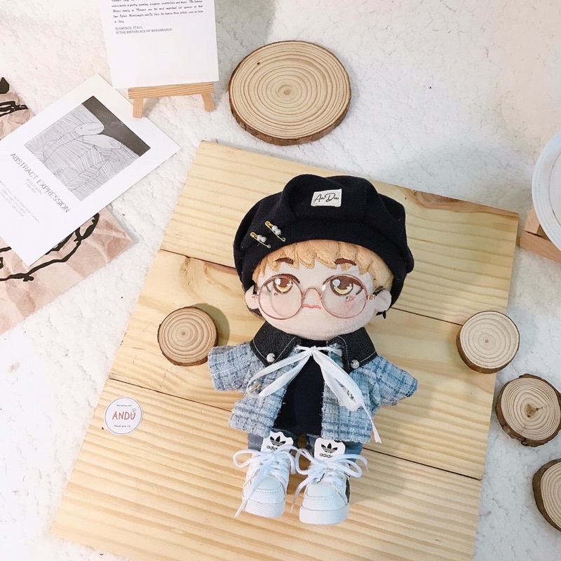 Set Blue Boy Blue Girl , outfit cho doll búp bê 15-20cm