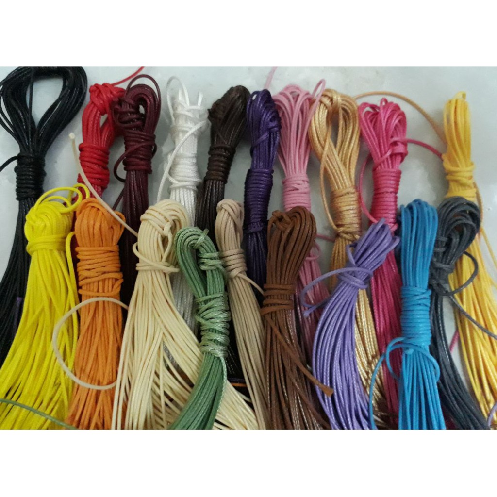 5/10met Dây sáp bóng hàn quốc 0.8mm