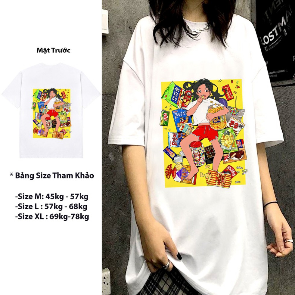 [ FULL SIZE + ẢNH THẬT ] ÁO PHÔNG, ÁO THUN TAY LỠ UNISEX FORM RỘNG OVERSIZE ANIME BIM BIM M450