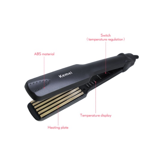 ⚡️𝐅𝐑𝐄𝐄 𝐒𝐇𝐈𝐏 ⚡️Máy Dập Xù Tóc KEMEI 332, Chức năng dập xù, bấm xù , bấm mè tạo kiểu tóc làm phồng chân tóc bản to cao cấp