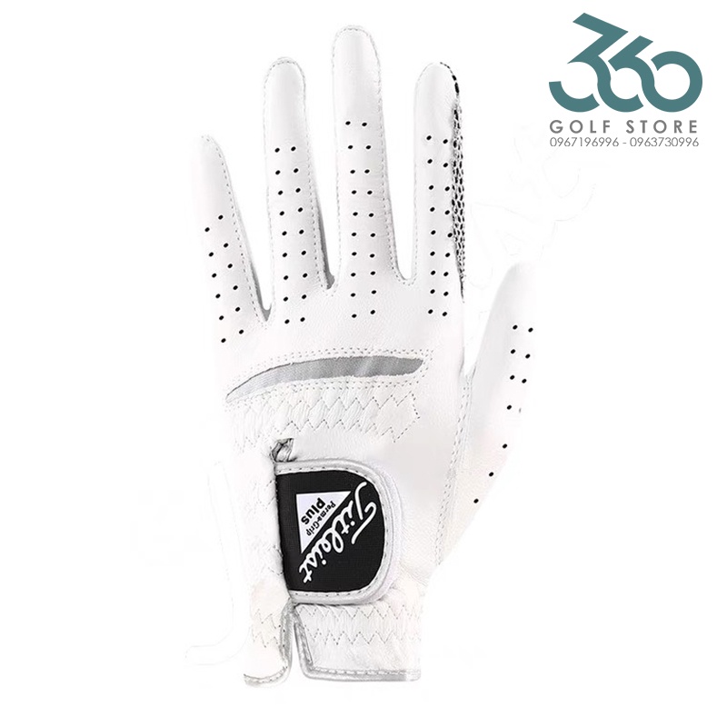 Găng Tay Golf Nam Nữ Titleist trắng - 1 Tay Bên Trái Lòng Bàn Tay Thiết kế Cao Su Non Dạng Lưới Chống Trượt Cực Tốt
