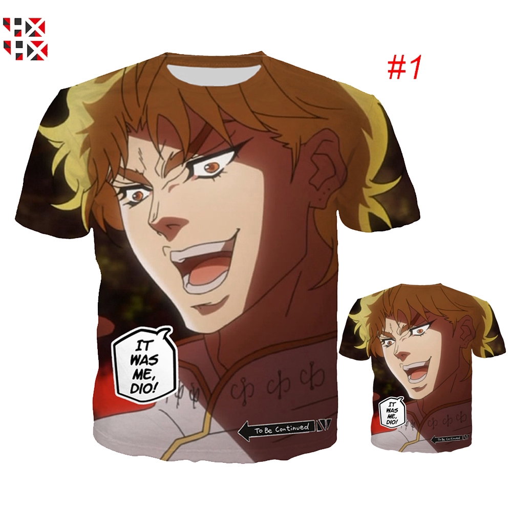 CLOOCL JoJo's Bizarre Adventure Spoof Funny 3D Print Men T Shirt