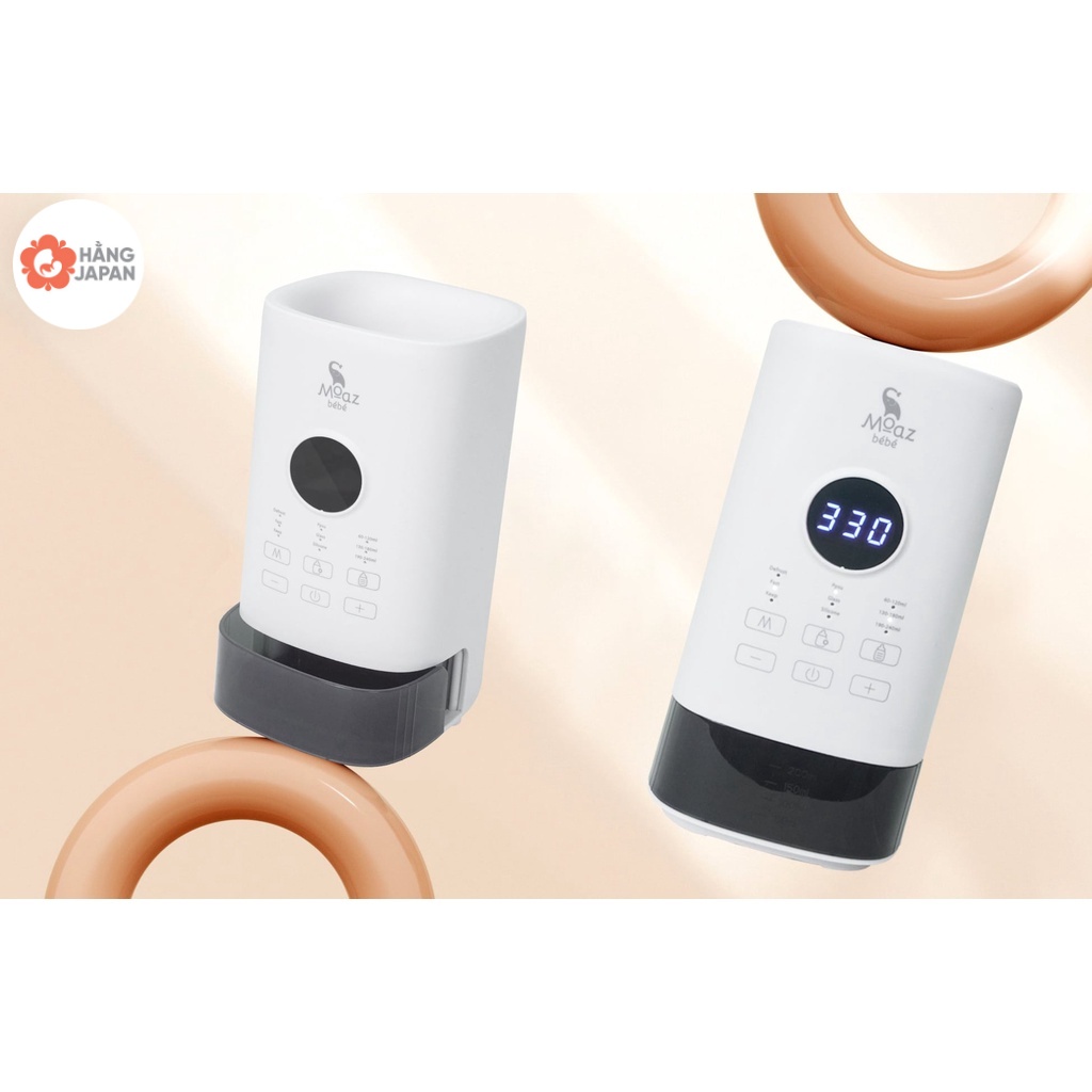 Máy hâm sữa thông minh siêu tốc Moaz bebe MB033, phù hợp tất cả loại bình sữa, thiết kế nhỏ gọn tiện lợi - BH 12 THÁNG