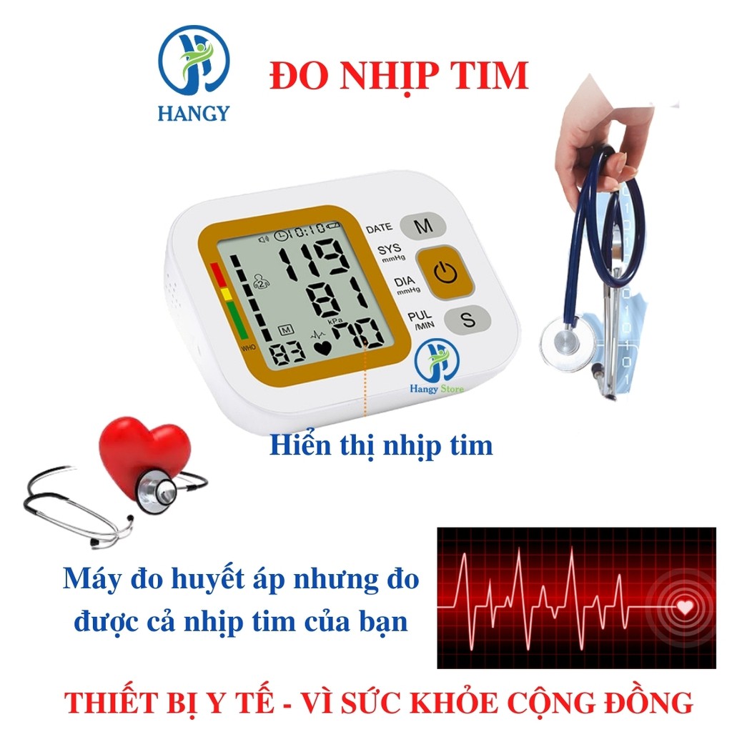 Máy đo huyết áp điện tử bắp tay Jziki nhập khẩu HANGY