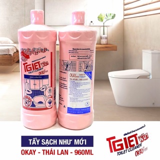 NƯỚC TẨY RỬA BỒN CẦU OKAY THÁI LAN ( PINK) - 960ML