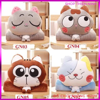 Bộ chăn gối ngủ văn phòng 2in 1
