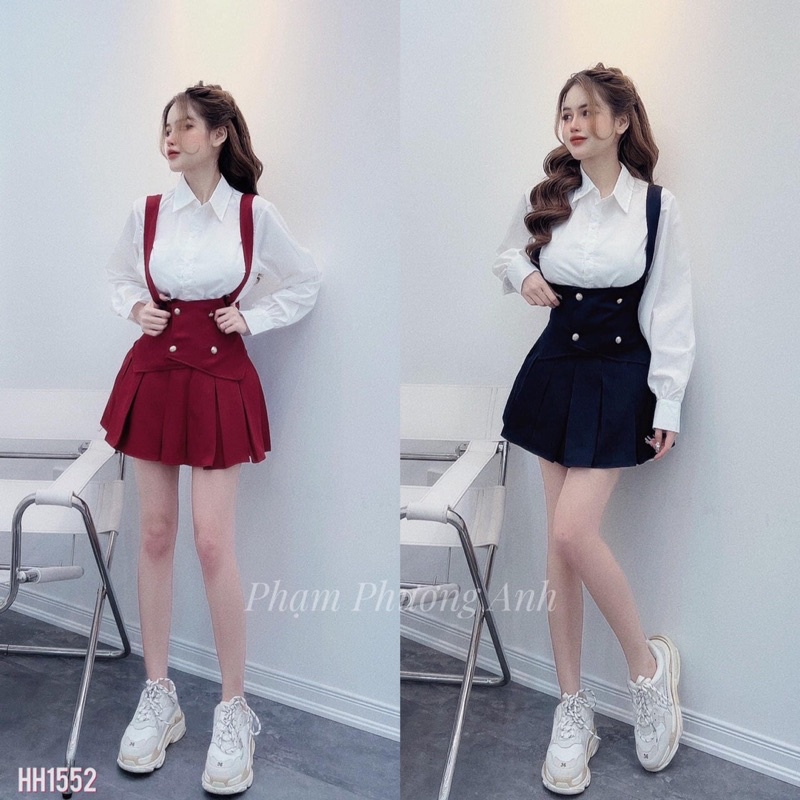 ❤️FREESHIP❤️set váy + sơ mi trắng cực xinh .hàng đẹp chuẩn ảnh Uy Tín