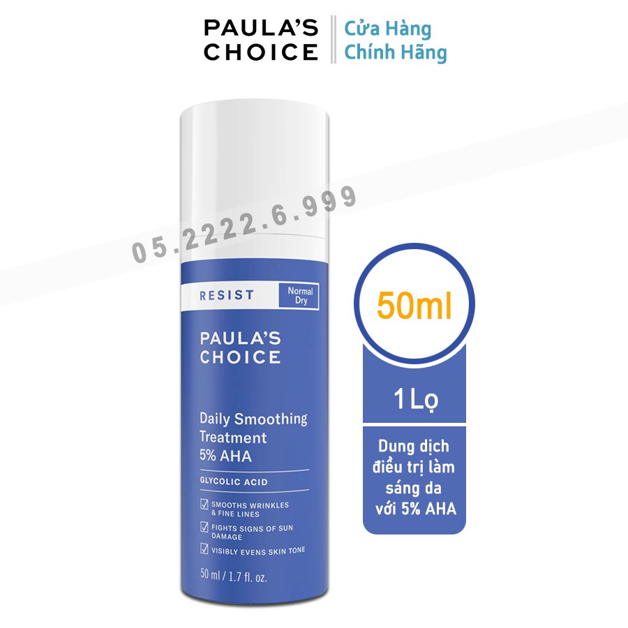 Kem loại bỏ tế bào chết làm mềm da chứa 5 AHA Paula's Choice Resist