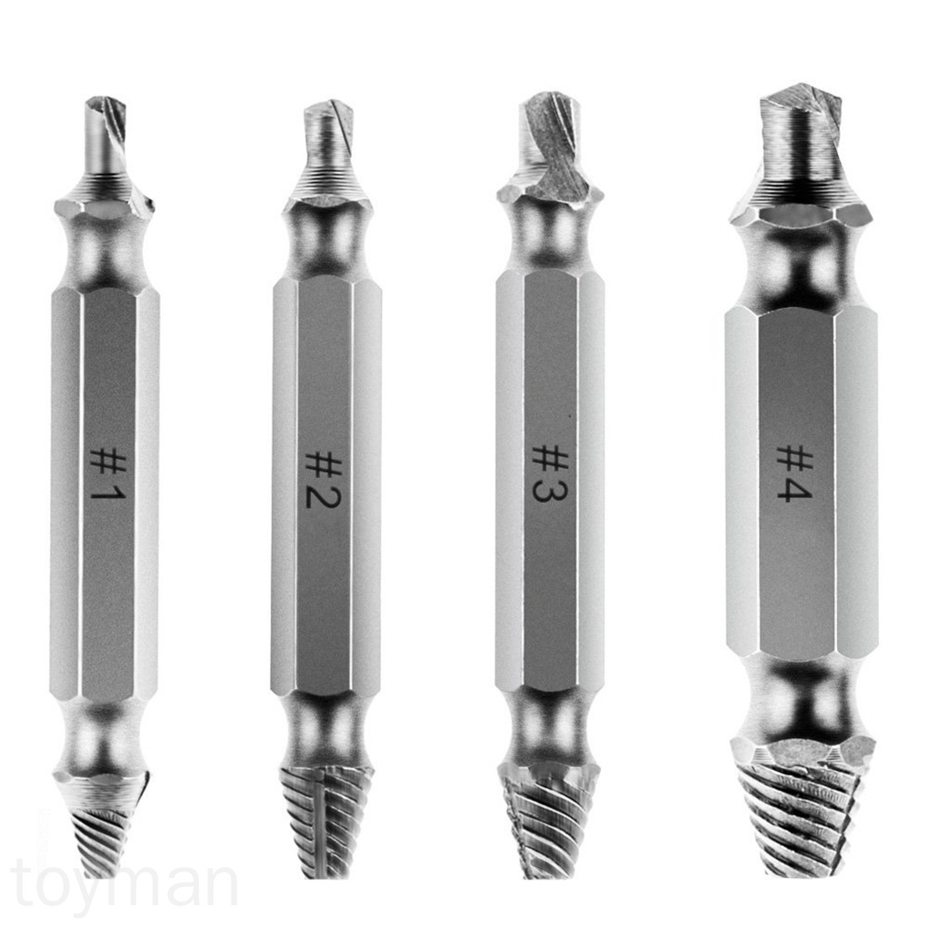 Set 4 Đầu Mũi Khoan Dùng Lấy Ốc Vít Bị Hỏng