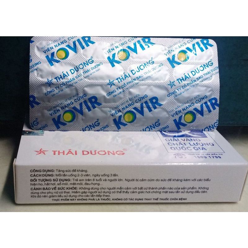 ✅CHÍNH HÃNG Viên nang cứng KOVIR