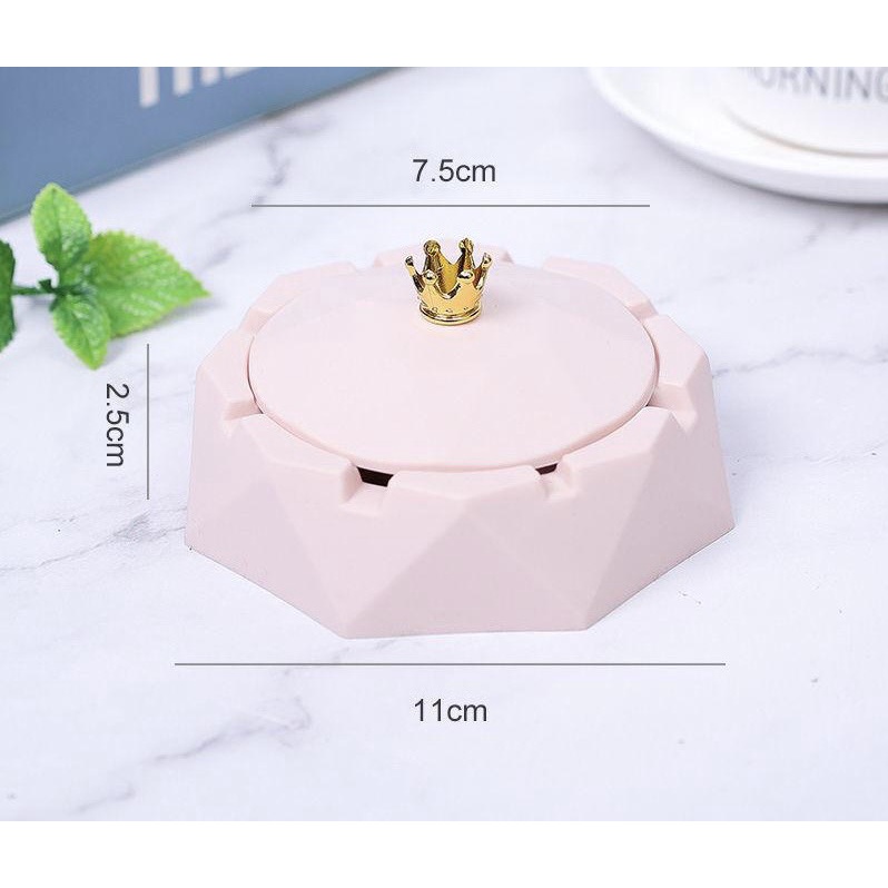 Gạt Tàn Thuốc Lá Có Nắp Đậy Chống Bụi Cao Cấp Sang Trọng