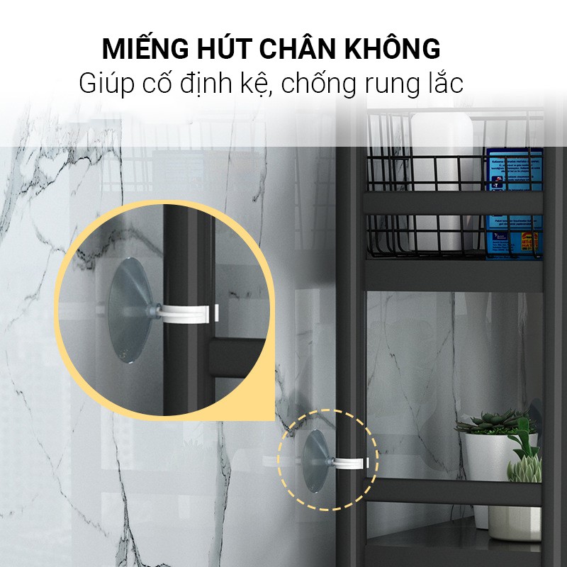 Kệ INOX 304 Đa Năng VANDO Để Sau Bồn Toilet Nhà Tắm Phòng Vệ Sinh