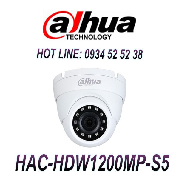 Camera Dome 4 in 1 hồng ngoại 2.0 Megapixel DAHUA DH-HAC-HDW1200MP-S5
