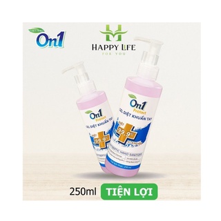 Gel rửa tay khô, nước rửa tay khô On1 hương Bamboo Charcoal 250ml, sạch khuẩn, tiện dụng - Happy Life 4U