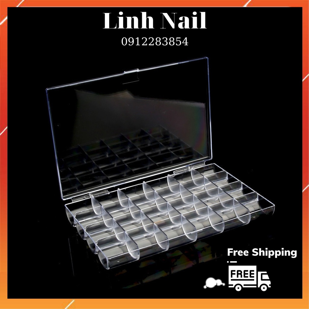 Khay Meka 24 ô Đựng Hoa Nail - Đựng Charm , Đá - Đựng Phụ Kiện- Loại Bé