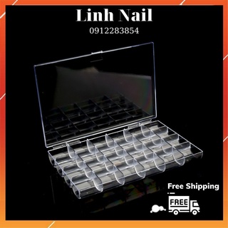Khay Meka 24 ô Đựng Hoa Nail - Đựng Charm , Đá - Đựng Phụ Kiện- Loại Bé
