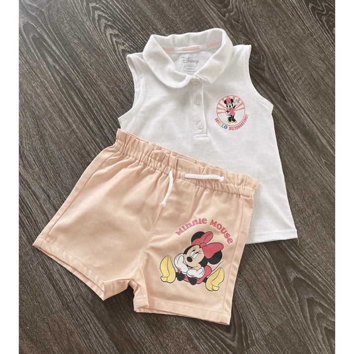 Bộ Quần Sooc Bé Gái- Bộ Primak Áo Sát Nách Bé Gái Size 3-36m
