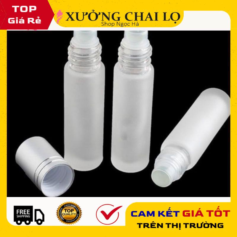 Lọ Chiết Nước Hoa ❤ GIÁ RẺ NHẤT ❤ Chai thủy tinh bi lăn 10ml thân trơn chiết nước hoa, đựng dầu thơm , phụ kiện du lịch