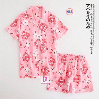 Pijama Thô Đũi Mặc Hè Cực Mát N13