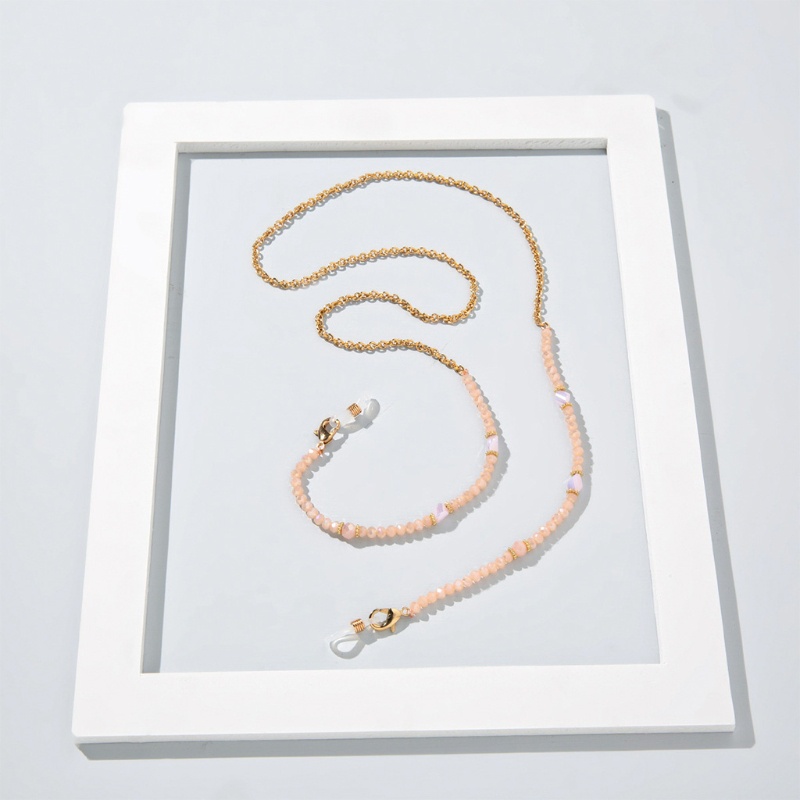 Dây Đeo Mắt Kính Bằng Kim Loại Đính Pha Lê Xinh Xắn Cho Nữ